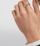 Bvlgari Serpenti Viper rose gold diamond ring (British brand)