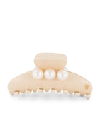 Alexandre de Paris oversize pearl-detail claw hair clip 8.5cm, imported from the UK