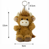 Aroma Home Harris Highland Cow keyring, UK version