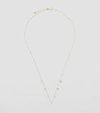 Persée yellow gold diamond 7-stone Danaé necklace, UK version