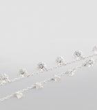 Persée white gold diamond necklace with 31 stones - British product