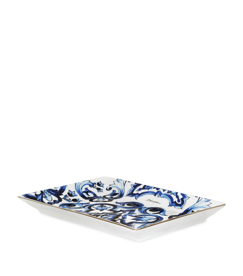 Dolce&Gabbana porcelain trinket tray Blu Mediterraneo - British product