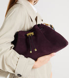 Jimmy Choo medium Cinch suede shoulder bag, imported from the UK