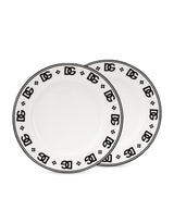 Harrods Dolce&Gabbana Casa DG Logo Bread Plates Set of 2 (17cm)- Buy online at McGrocer