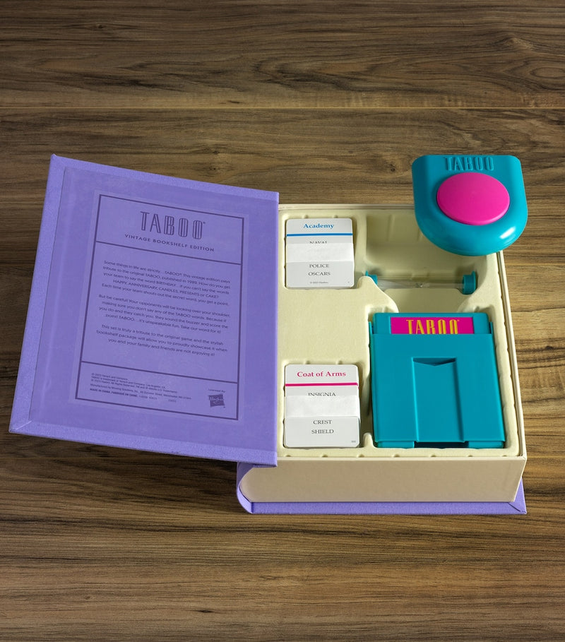 Taboo Vintage Bookshelf board game (British brand)