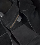 Giorgio Armani suede leather-trim tote bag, imported from the UK
