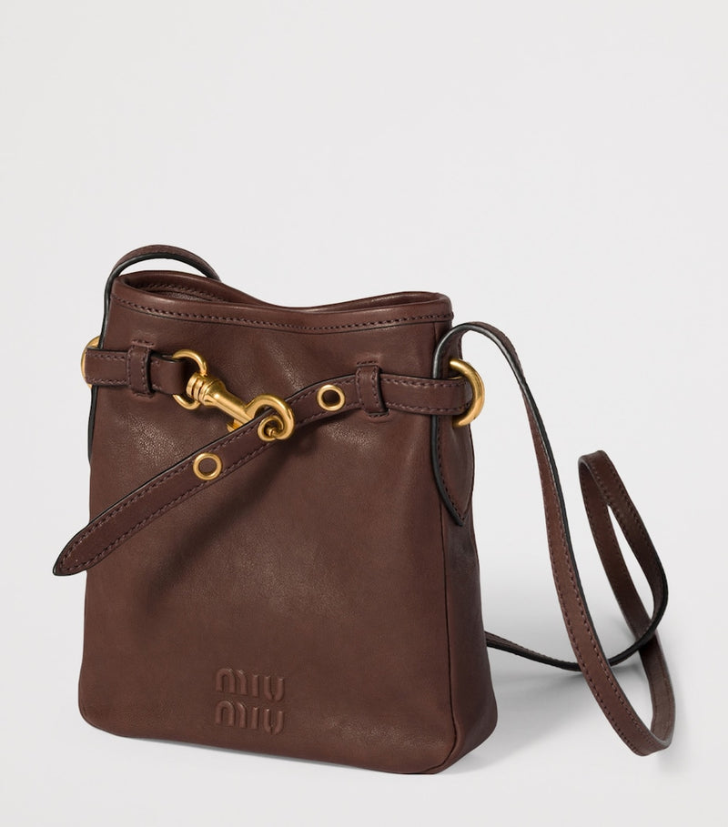 Miu Miu nappa leather pouch (British brand)