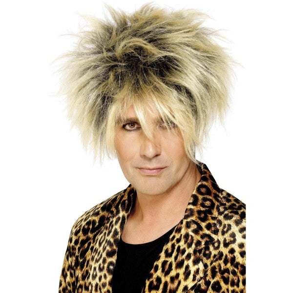 Smiffys Wild Boy Wig blonde short highlighted style (British brand)