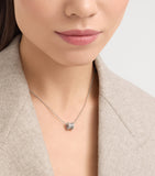 Bvlgari B.zero1 white gold diamond pendant necklace, imported from the UK