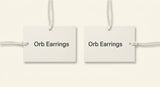 Vivienne Westwood Farah earrings in platinum-plated brass, imported from the UK