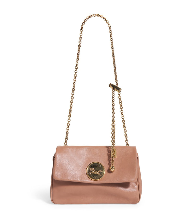 Chloé Heritage medium shoulder bag in buffalo leather, imported from the UK