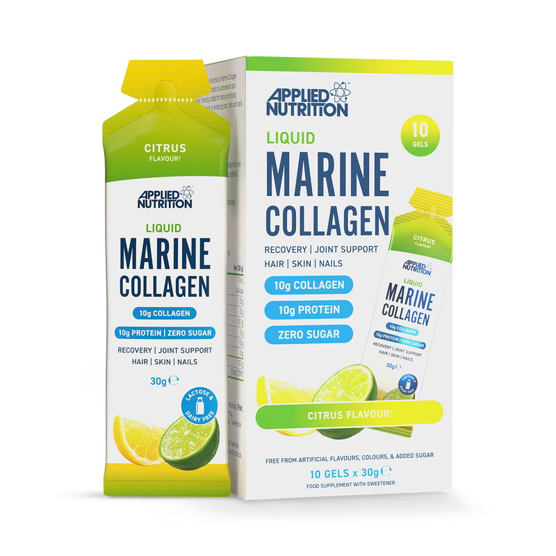 Applied Nutrition liquid marine collagen citrus 10 sachets, UK version