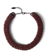Harrods Brunello Cucinelli Gemmae Hematite and Sterling Silver Necklace 43cm- Buy online at McGrocer