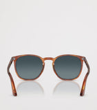 Persol acetate round sunglasses with keyhole bridge, UK version