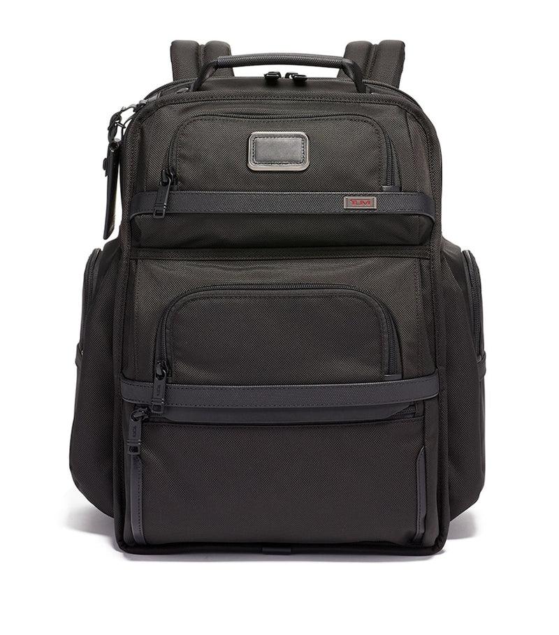 Sleek Backpack with Carbon Fibre Accents and USB Port, 43cm x 30.5cm x 14cm