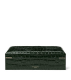 Aspinal of London Savoy leather croc-embossed jewellery box - British product