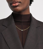 Jade Trau Vanguard curb necklace yellow gold diamond, imported from the UK