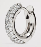 Spinelli Kilcollin white gold diamond hoop earring, imported from the UK