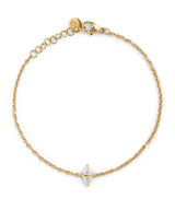 Harrods Emily P. Wheeler Yellow Gold and Diamond Tilly Bracelet- Buy online at McGrocer