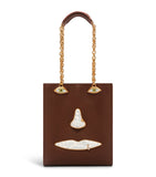 Schiaparelli leather face top-handle bag - British product