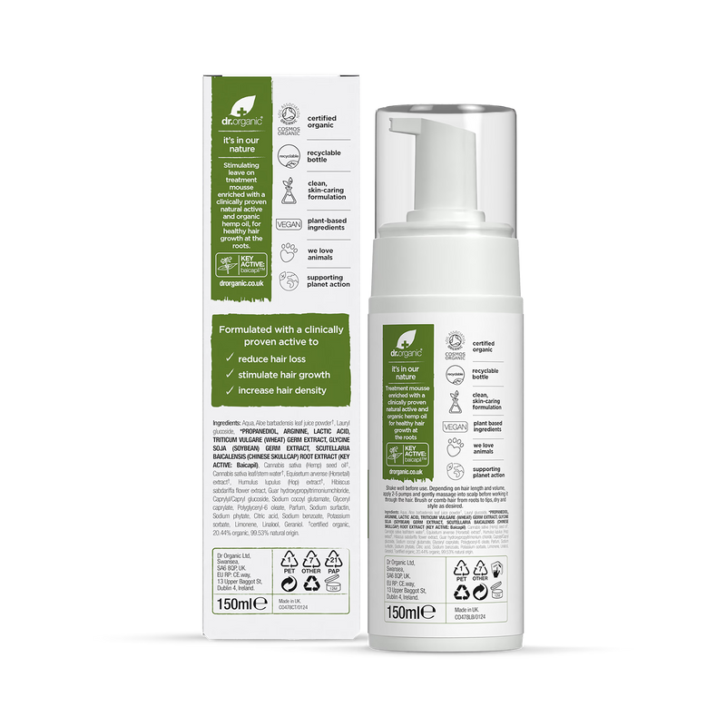 Dr Organic Rescue and Restore Treatment Mousse 150ml - British product