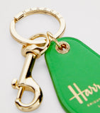 Harrods leather private jet keyring (British brand)
