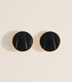 Chloé leather pleats clip-on earrings - British product