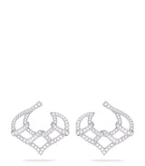 Harrods Boodles Platinum and Diamond Woodland Earrings- Buy online at McGrocer