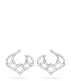 Boodles Woodland earrings platinum diamond pavé pinecone, UK version