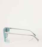 Tiffany & Co. injected rectangular sunglasses with blue tips, from the UK