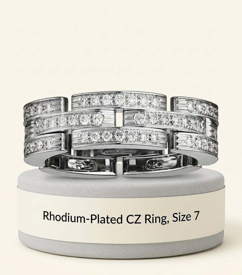 Cartier Maillon Panthère ring white gold diamond - British product