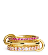 Harrods Spinelli Kilcollin Yellow Gold and Pink Sapphire Norah Ring- Buy online at McGrocer