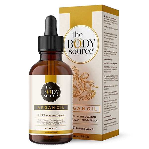 The Body Source Argan Oil Pure Organic 100ml, imported from the UK