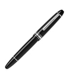 Montblanc platinum-coated rollerball pen with black resin and emblem, imported from the UK