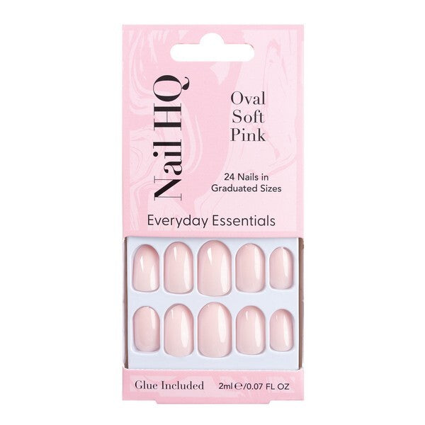 Nail HQ false nails oval soft pink 24 pieces, UK version