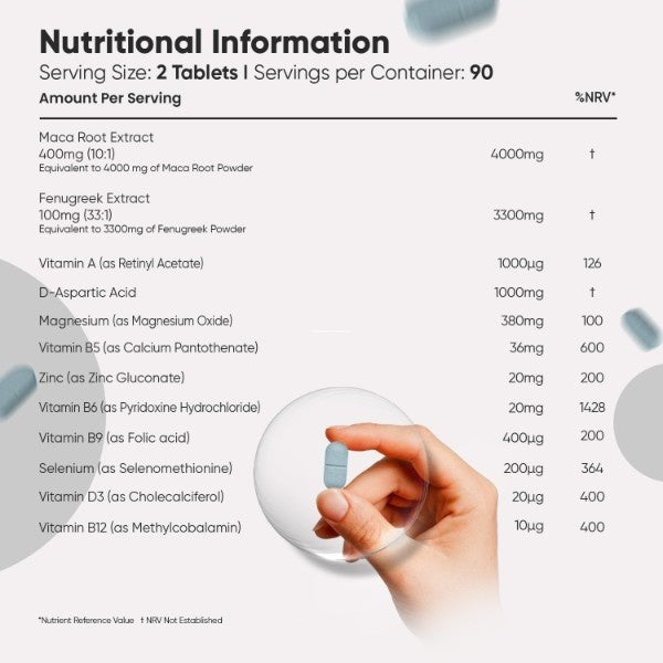 WeightWorld testosterone supplements 180 vegan tablets (British brand)