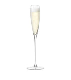 LSA International Aurelia flute glasses set of 2, 165ml capacity, UK version