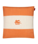 Harrods Etro Linen Pegaso Embroidered Cushion 45cm x 45cm- Buy online at McGrocer