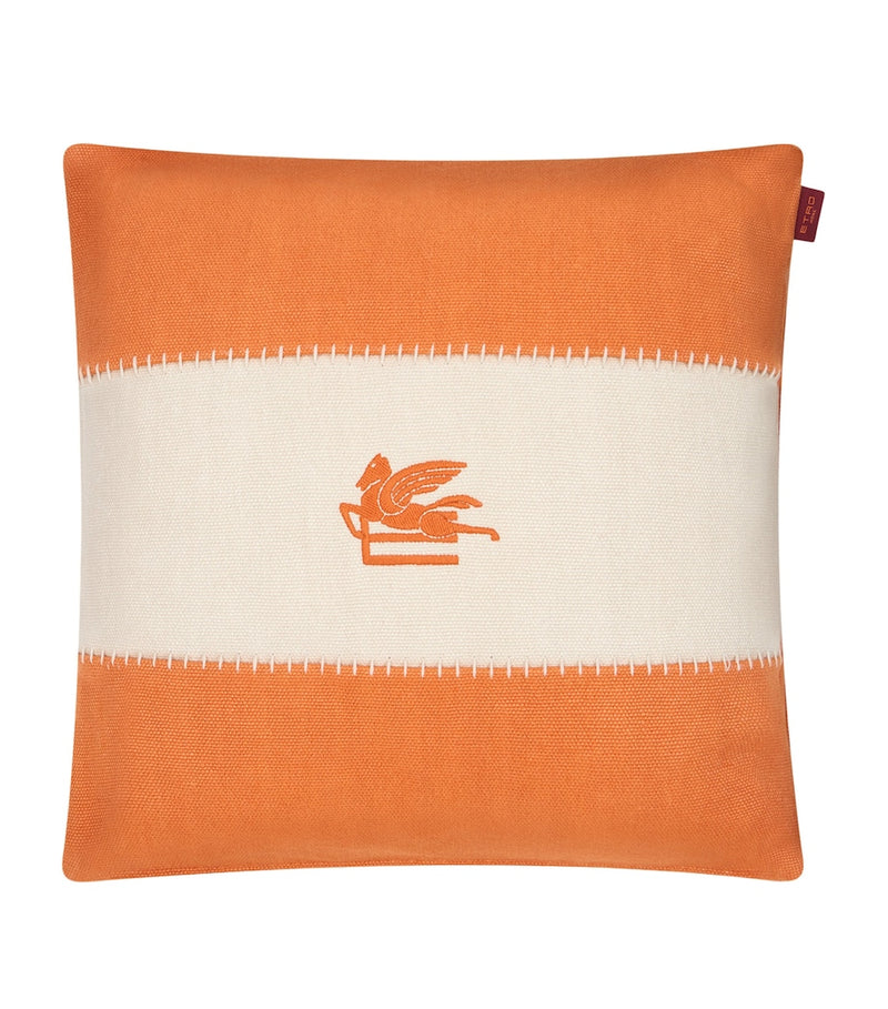 Etro Pegaso embroidered cushion 45cm x 45cm - British product