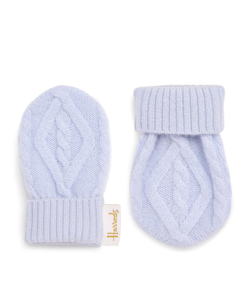 Harrods cashmere mittens for babies 0-18 months, imported from the UK