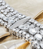Jimmy Choo Zandra leather crystal clutch bag - British product