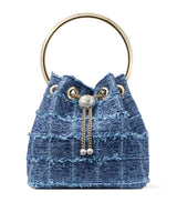 Harrods Jimmy Choo Bon Bon Denim Top-Handle Bag- Buy online at McGrocer
