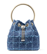 Harrods Jimmy Choo Bon Bon Denim Top-Handle Bag- Buy online at McGrocer