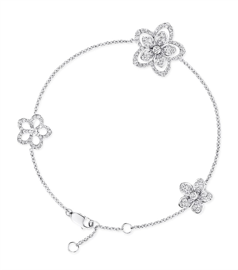 Graff Wild Flower white gold diamond bracelet, UK version