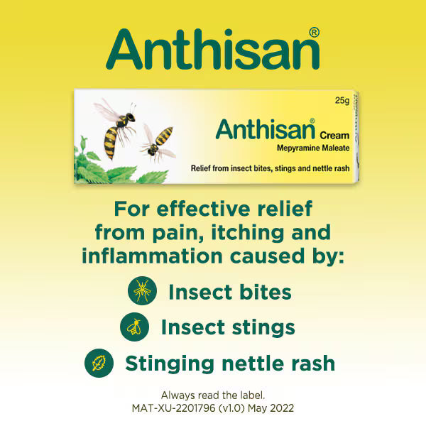 Anthisan Cream Relief from Insect Bites - British product