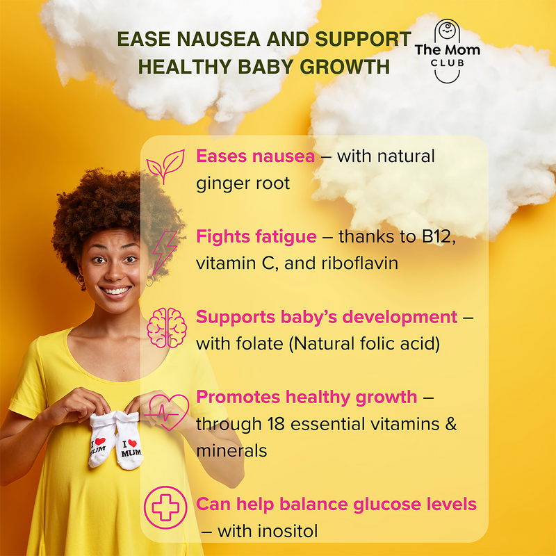 Mom Club prenatal vitamins first trimester 30 capsules, UK version