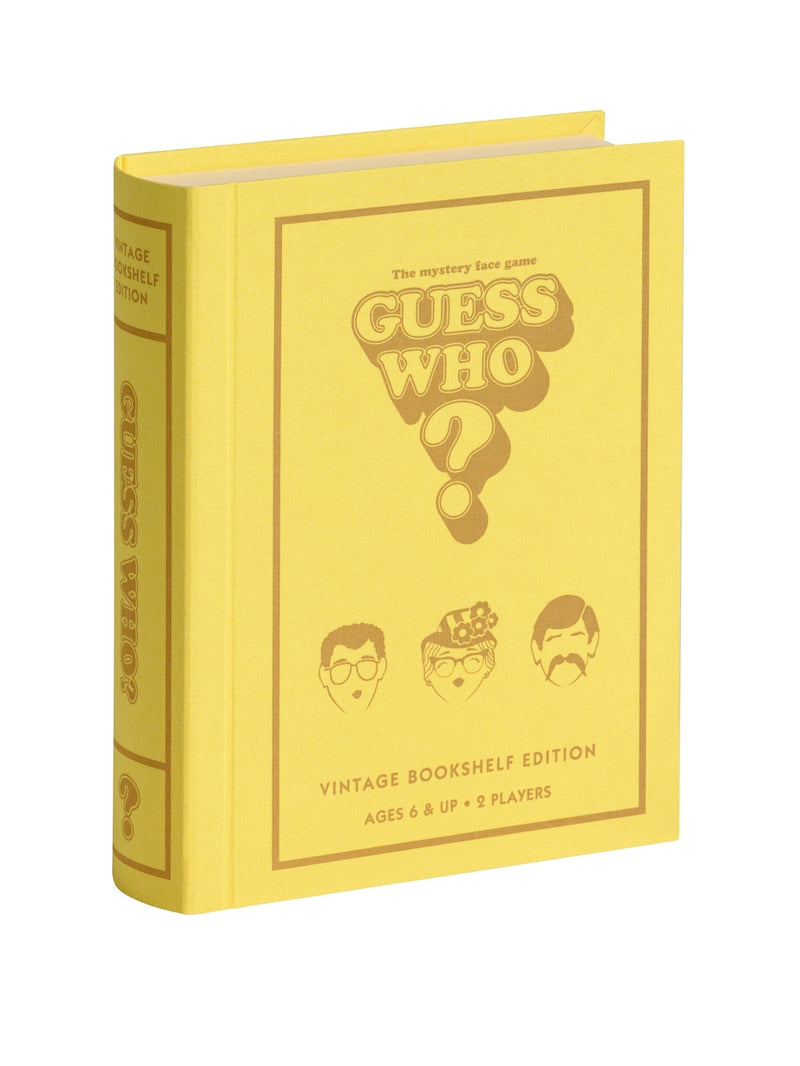 Guess Who Vintage Bookshelf Edition board game, UK version