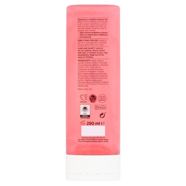 Superdrug Fruity Shower Gel Candyfloss GOODS Superdrug