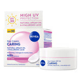Superdrug Nivea Nourishing Day Cream Dry & Sensitive Skin SPF30 50ml- Buy online at McGrocer
