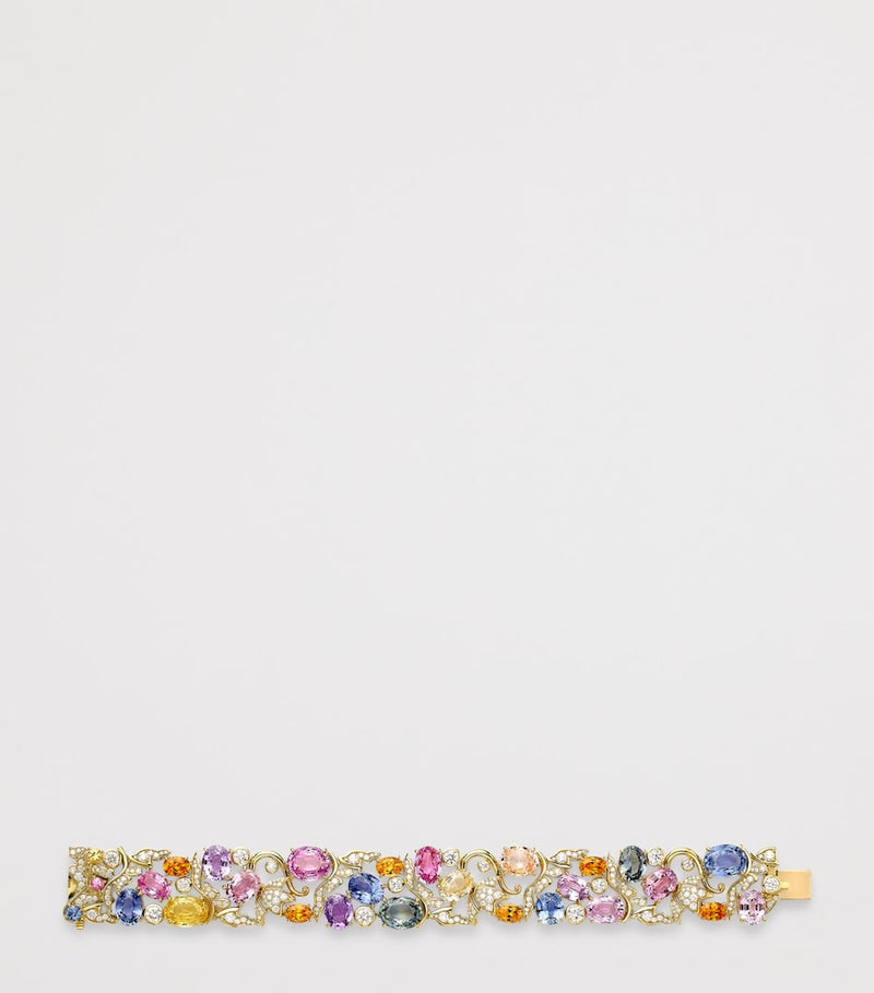 Boodles Queen Anne's Mural yellow gold bracelet, imported from the UK